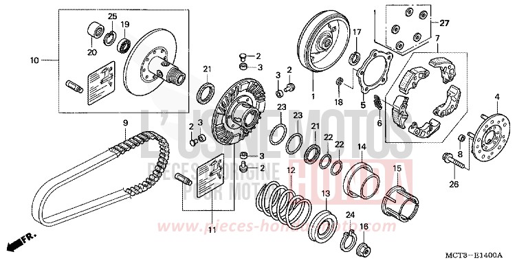 DRIVEN FACE for Silver Wing PEARL GREAT BLUE (PB262) from 2003